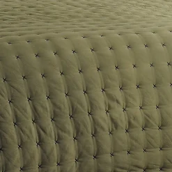 Jeté de lit matelassé et uni (230x250 cm - Vert foncé)>Linder Sale
