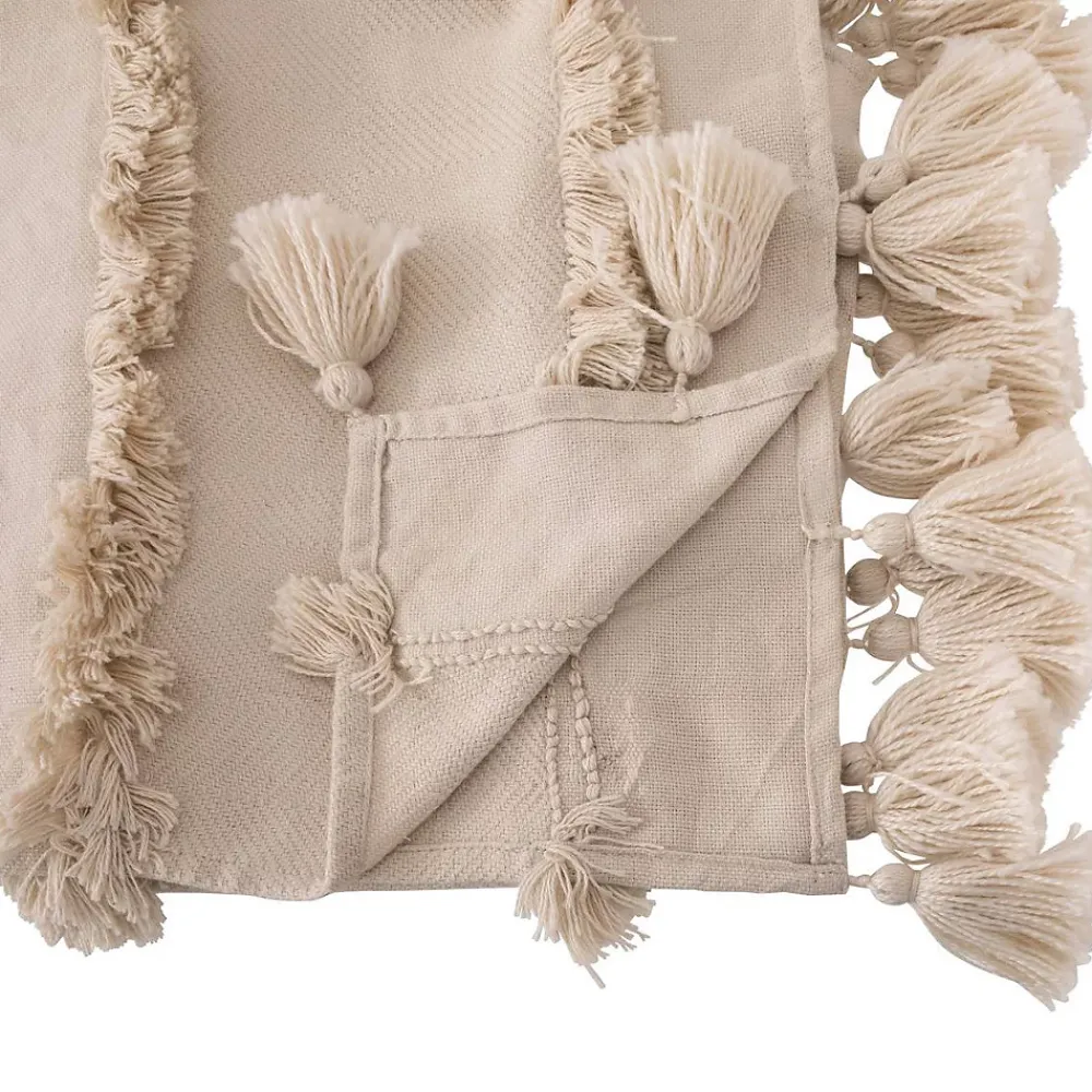 Atmosphera Créateur D'Intérieur Jeté de lit "Row" - beige - 130x180 cm - Atmosphera* Boutis, Couvre-Lit, Édredon