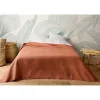 Linder Jeté de lit uni 100% polyester "Hawai" - 230x250cm - Terre cuite* Boutis, Couvre-Lit, Édredon