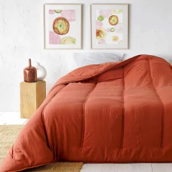Jeté de lit uni (240x260 cm - Terracotta)>Linder Discount