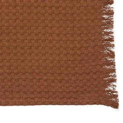 Jeté de lit Widdy coton 130x180cm rose terracotta - Atmosphera><noscript><img width=