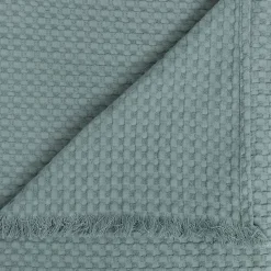 Atmosphera Créateur D'Intérieur Jeté de lit Widdy coton 130x180cm vert céladon - Atmosphera* Boutis, Couvre-Lit, Édredon