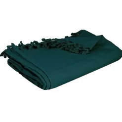Jeté de lit 160x220 canard coton>Atmosphera Créateur D'Intérieur Discount