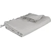 Jeté de lit 160x220 gris clair coton>Atmosphera Créateur D'Intérieur