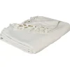 Jeté de lit 160x220 ivoire coton>Atmosphera Créateur D'Intérieur Clearance