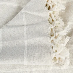 Atmosphera Créateur D'Intérieur Jeté de lit 230x250 ivoire coton* Boutis, Couvre-Lit, Édredon