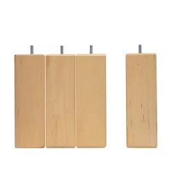 Jeu de 4 pieds de lit carrés en bois Hauteur 20 cm>Bellecour