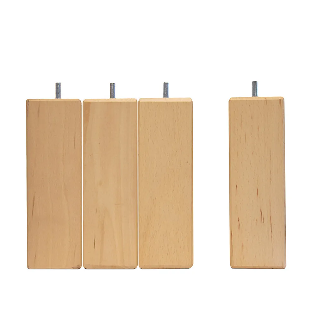 Jeu de 4 pieds de lit carrés en bois Hauteur 20 cm>Bellecour