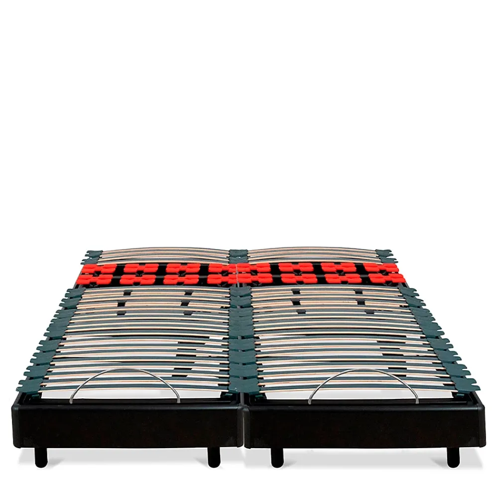 Bellecour Jeu de 2 sommiers électriques Bodysoft 2x80x200 cm Lattes & Plots* Sommier