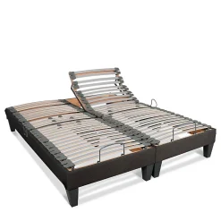Jeu de 2 sommiers électriques Amiral 2x70x200 cm Lattes>Bellecour New