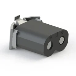 Jeu de pieds de lit cylindriques Hauteur 16 cm (2 lumineux + 2 métal Gris)><noscript><img width=