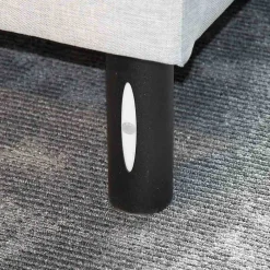 Jeu de pieds de lit cylindriques Hauteur 16 cm (2 lumineux + 2 métal Noirs)><noscript><img width=