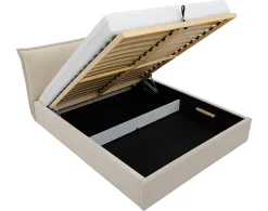 Best Mobilier John - lit coffre - 140x200 cm - en velours - sommier inclus -* Lit Coffre