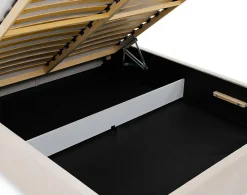 Best Mobilier John - lit coffre - 140x200 cm - en velours - sommier inclus -* Lit Coffre