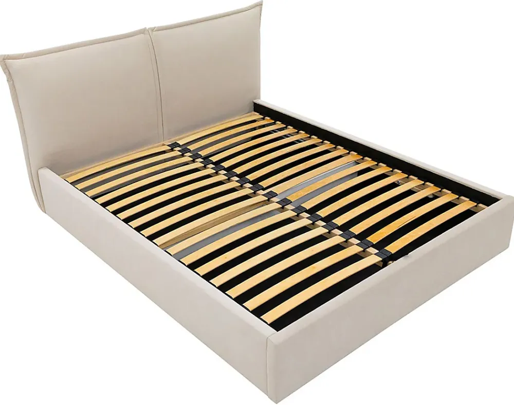Best Mobilier John - lit coffre - 140x200 cm - en velours - sommier inclus -* Lit Coffre