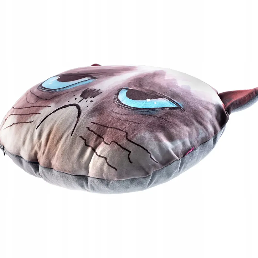 Kadax Coussin à motif imprimé mascotte chat 30x45 cm* Oreiller Moelleux