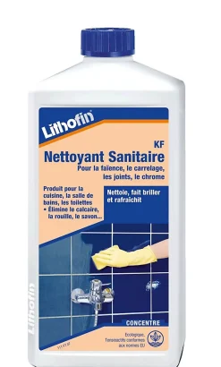 Lithofin KF Nettoyant Sanitaire - Nettoyant acide pour la salle de bain et la douche - - 1 L* Nettoyant Et Entretien Pour Sol