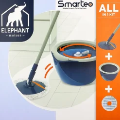 Kit de lavage Smarteo 1 balai + 1 housse + 1 seau><noscript><img width=