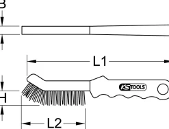 - 201.2320 - Brosse pour étrier de frein - acier>Ks Tools Clearance