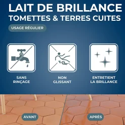 Starwax Lait de brillance tomettes et terres cuites 5L* Nettoyant Et Entretien Pour Sol