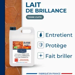 Starwax Lait de brillance tomettes et terres cuites 5L* Nettoyant Et Entretien Pour Sol