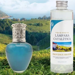 Lampe catalytique Aqua Marina + Parfum Provence Breeze 200 ml - Élimine mauvaises odeurs, parfume et améliore la qualité de l'air>Mamamanuela Outlet