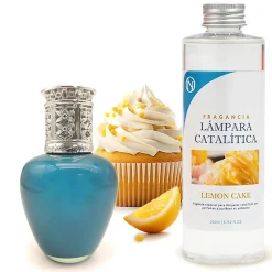 Lampe catalytique Aqua Marina + Parfum Lemon Cake 500 ml - Élimine les mauvaises odeurs, parfume et améliore la qualité de l'air>Mamamanuela Outlet