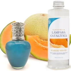 Lampe catalytique Aqua Marina + Parfum Waikiki Melon 500 ml - Élimine mauvaises odeurs, parfume et améliore qualité de l'air>Mamamanuela Best