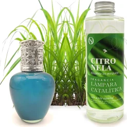 Lampe catalytique Aqua Marina + Parfum Citronnelle 200 ml - Élimine les mauvaises odeurs, parfume et améliore la qualité de l'air>Mamamanuela Best