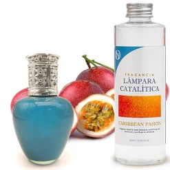 Lampe catalytique Aqua Marina + Parfum Caribbean Passion 500 ml - Élimine mauvaises odeurs, parfume et améliore qualité de l'air>Mamamanuela New