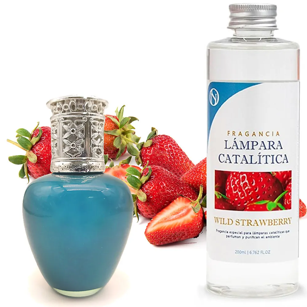 Lampe catalytique Aqua Marina + Parfum Wild Strawberry 500 ml - Élimine mauvaises odeurs, parfume et améliore la qualité de l'air>Mamamanuela Online