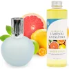 Lampe catalytique Bleu Gris Mat + Arôme Winter Citrus 200 ml - Élimine mauvaises odeurs, parfume et améliore la qualité de l'air>Mamamanuela Best