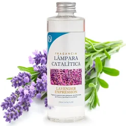 Lampe catalytique Bleu Gris Mat + Parfum Lavender Expression 200ml. Élimine mauvaises odeurs, parfume et améliore qualité de air><noscript><img width=