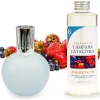 Lampe catalytique Bleu Gris Mat + Arôme Summer Fruits 200 ml - Élimine mauvaises odeurs, parfume et améliore la qualité de l'air>Mamamanuela Hot