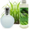 Lampe catalytique Bleu Gris Mat + Parfum Citronnelle 200 ml - Élimine mauvaises odeurs, parfume et améliore la qualité de l'air>Mamamanuela Online