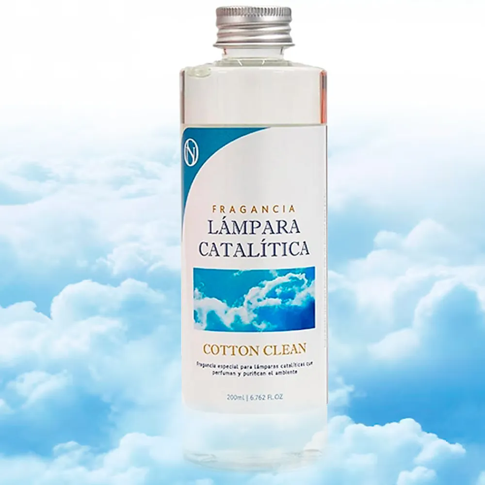 Lampe catalytique Bleu Gris Mat + Parfum Cotton Clean 200 ml - Élimine mauvaises odeurs, parfume et améliore la qualité de l'air>Mamamanuela Sale