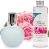 Lampe catalytique Bleu Gris Mat + Parfum Bed of Roses 200 ml - Élimine mauvaises odeurs, parfume et améliore la qualité de l'air>Mamamanuela Outlet