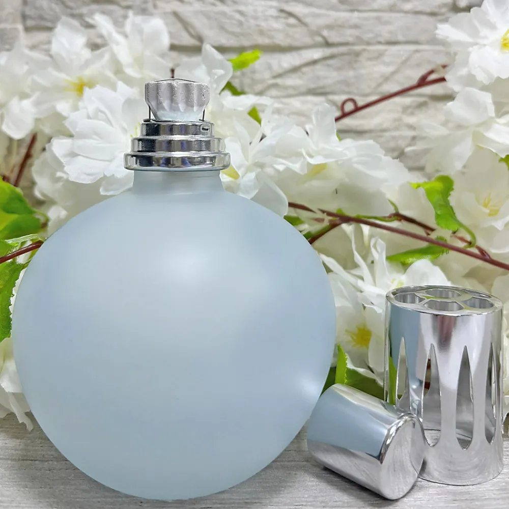 Lampe catalytique Bleu Gris Mat + Parfum Bed of Roses 200 ml - Élimine mauvaises odeurs, parfume et améliore la qualité de l'air>Mamamanuela Outlet