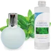 Lampe catalytique Bleu-Gris Mat + Arôme Mountain Mint 500 ml - Élimine mauvaises odeurs, parfume et améliore la qualité de l'air>Mamamanuela Clearance