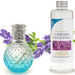 Lampe catalytique Blue Diamonds + Parfum Lavender Expression 500 ml - Élimine mauvaises odeurs, parfume et améliore qualité de air>Mamamanuela Hot