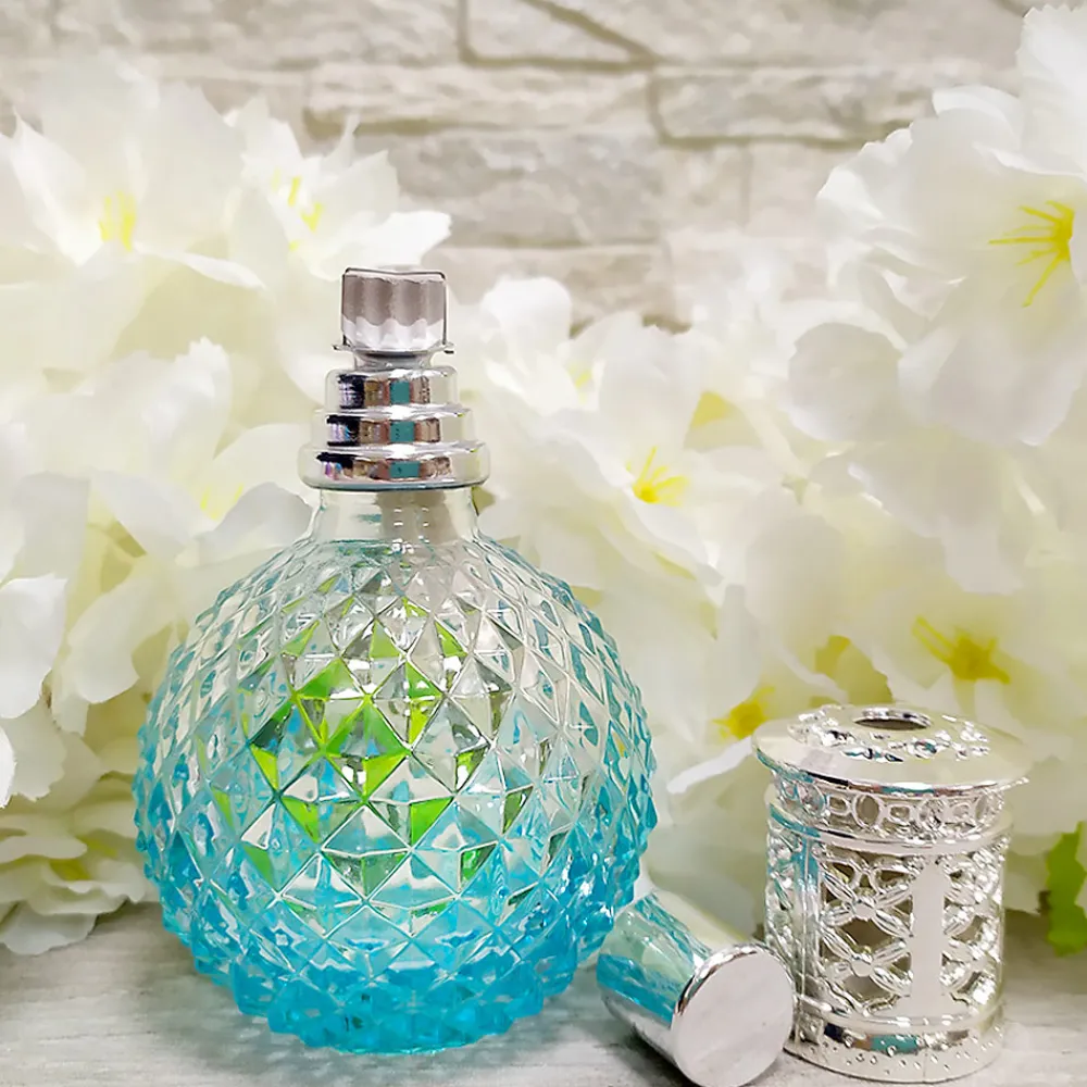 Lampe catalytique Blue Diamonds + Parfum Peach Velvet 500 ml - Élimine mauvaises odeurs, parfume et améliore qualité de l'air>Mamamanuela Sale
