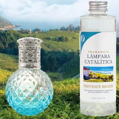 Lampe catalytique Blue Diamonds + Parfum Provence Breeze 500 ml - Élimine mauvaises odeurs, parfume et améliore qualité de l'air>Mamamanuela Hot