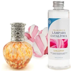 Lampe catalytique Drops Orange + Parfum Lollipop 500 ml - Élimine les mauvaises odeurs, parfume et améliore la qualité de l'air>Mamamanuela Online