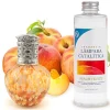 Mamamanuela Lampe catalytique Drops Orange + Parfum Peach Velvet 200 ml - Élimine mauvaises odeurs, parfume et améliore la qualité de l'air* Désodorisant Et Parfum D'Ambiance
