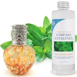 Lampe catalytique Drops Orange + Parfum Mountain Mint 500 ml - Élimine mauvaises odeurs, parfume et améliore la qualité de l'air>Mamamanuela Sale