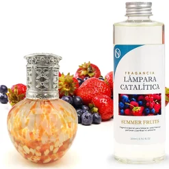 Lampe catalytique Drops Orange + Parfum Summer Fruits 500 ml - Élimine mauvaises odeurs, parfume et améliore la qualité de l'air>Mamamanuela Discount