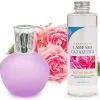 Lampe catalytique Fuchsia Mat + Parfum Bed of Roses 500 ml - Élimine les mauvaises odeurs, parfume et améliore la qualité de l'air>Mamamanuela Outlet