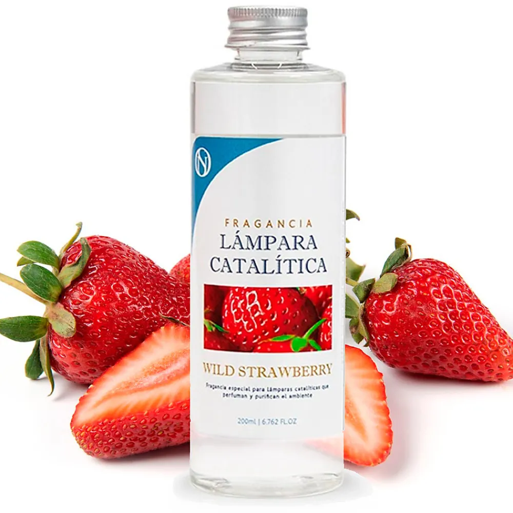 Lampe catalytique Fuchsia Mat + Arôme Wild Strawberry 500 ml - Élimine mauvaises odeurs, parfume et améliore la qualité de l'air>Mamamanuela New