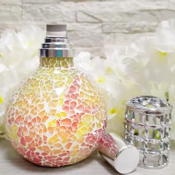 Mamamanuela Lampe catalytique Mosaïque Bicolore + Arôme Waikiki Melon 200 ml - Élimine mauvaises odeurs, parfume et améliore qualité de l'air* Désodorisant Et Parfum D'Ambiance