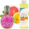 Lampe catalytique Mosaïque Fuchsia + Parfum Winter Citrus 500 ml - Élimine mauvaises odeurs, parfume et améliore qualité de l'air>Mamamanuela